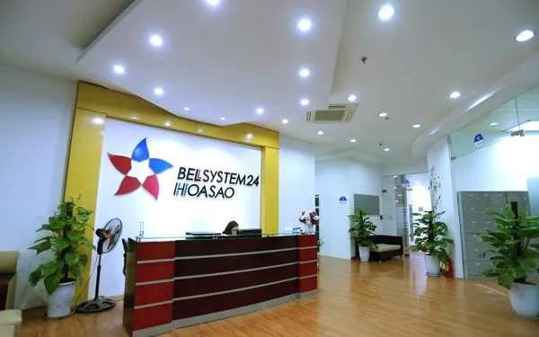 The Bellsystem24 Hoa Sao reception desk and office